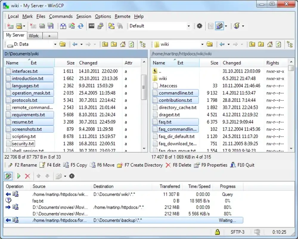 WinSCP — 截圖 2